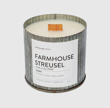 Load image into Gallery viewer, Farmhouse Streusel Wood Wick Rustic Farmhouse Soy Candle