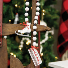 Load image into Gallery viewer, Black &amp; White Ice Skate Rental Beaded Garland