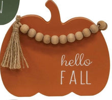 Load image into Gallery viewer, Fall Beaded Pumpkin