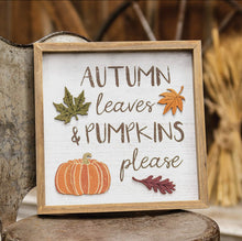 Load image into Gallery viewer, Autumn Leaves &amp; Pumpkins Please