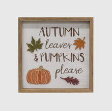 Load image into Gallery viewer, Autumn Leaves &amp; Pumpkins Please