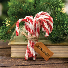 Load image into Gallery viewer, Sparkle Chenille Candy Canes: 12/set