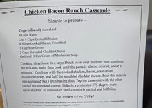 Load image into Gallery viewer, Chicken Bacon Ranch Casserole