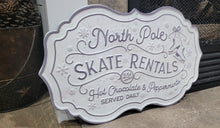 Load image into Gallery viewer, North Pole Skate Rentals Metal Sign