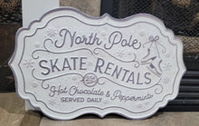 Load image into Gallery viewer, North Pole Skate Rentals Metal Sign