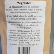 Load image into Gallery viewer, Vegetable Dip