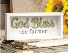 Load image into Gallery viewer, God Bless the Farmer Shadowbox Frame