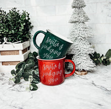 Load image into Gallery viewer, Santa is Judging You Mug