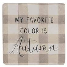 Load image into Gallery viewer, Fall Gingham Resin Coasters