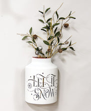 Load image into Gallery viewer, Let It Snow Half Milk Can Luminary