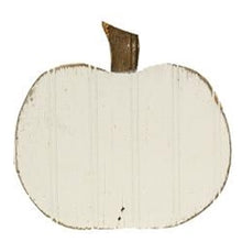Load image into Gallery viewer, Tall Distressed White Beadboard Pumpkin