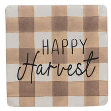 Load image into Gallery viewer, Fall Gingham Resin Coasters